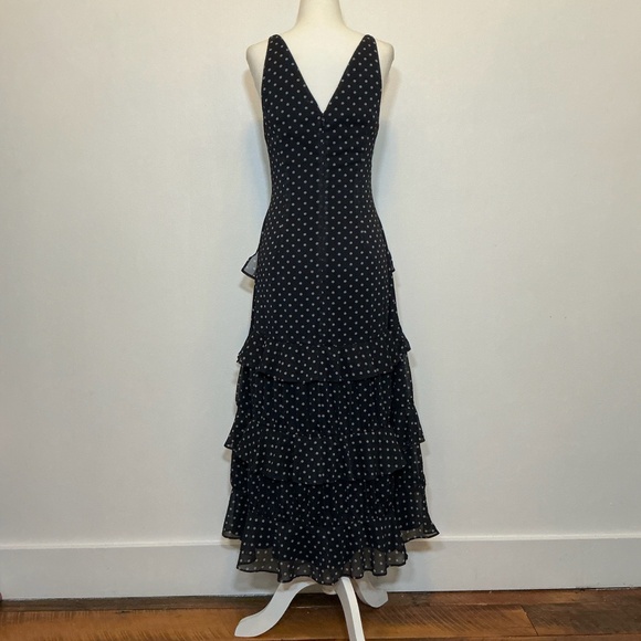 La Maison Talulah Polka Dot Tiered Ruffle Maxi Dress SAMPLE Size S - Picture 2 of 8